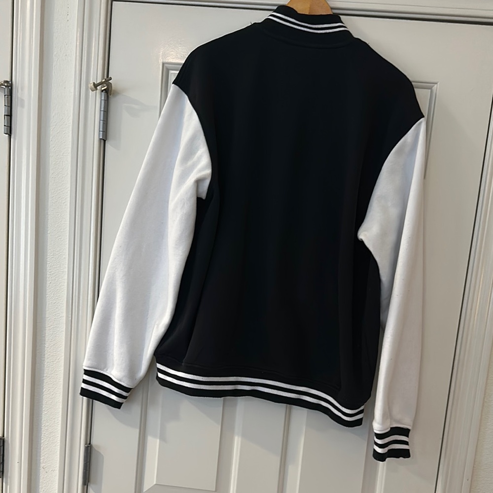 Disney Mickey Mouse Club Black and White Varsity Jacket Size Large - Picture 5 of 5